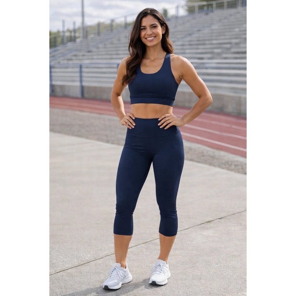 Lululemon Align Crop 21" True Navy Blue size 6